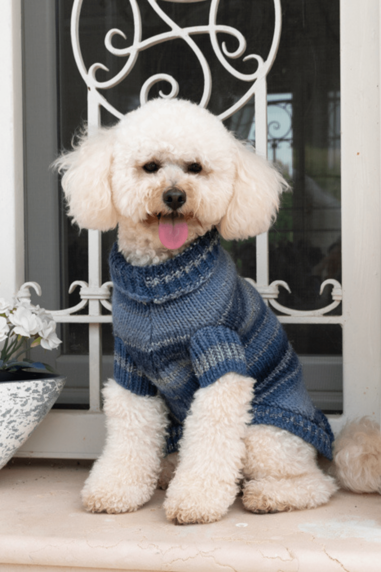 TURTLENECK IN WOOL STRIPED PATTERN